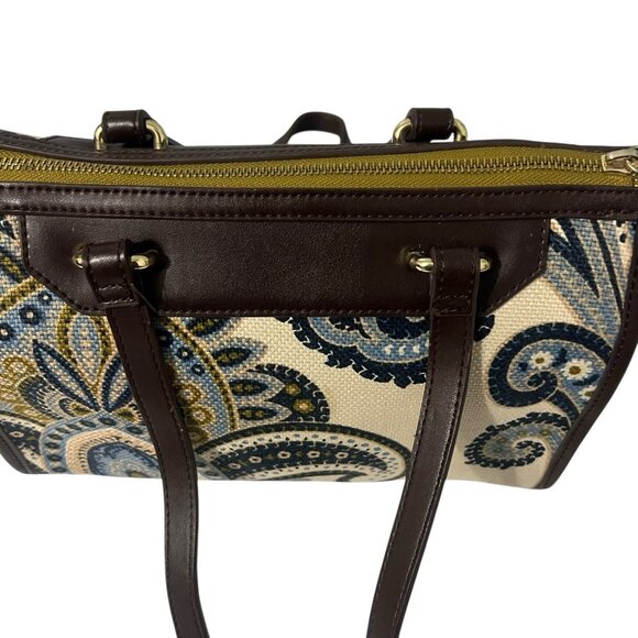 Spartina 449 Daufuskie Island Juliette Paisley Purse Linen Canvas Shoulder Bag - Picture 8 of 14